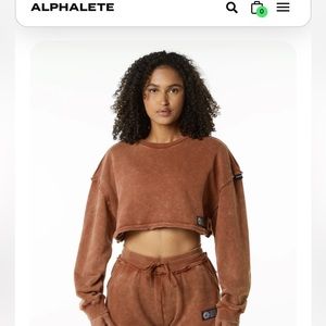 Alphalete Very Terry Crop Pullover